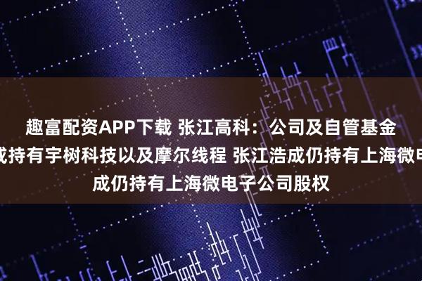 趣富配资APP下载 张江高科：公司及自管基金未直接投资或持有宇树科技以及摩尔线程 张江浩成仍持有上海微电子公司股权