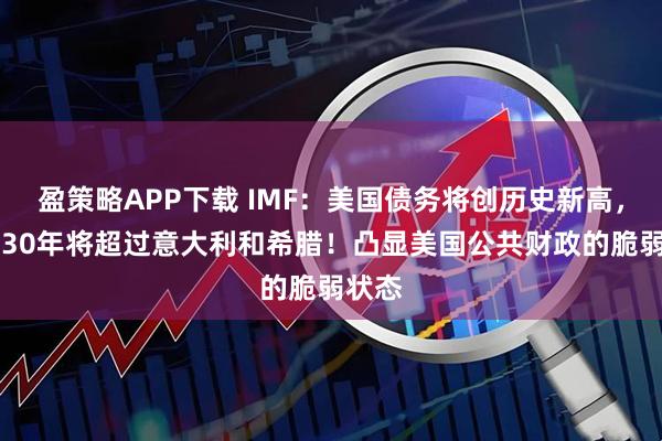 盈策略APP下载 IMF：美国债务将创历史新高，到2030年将超过意大利和希腊！凸显美国公共财政的脆弱状态