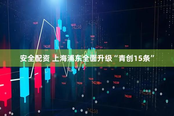 安全配资 上海浦东全面升级“青创15条”